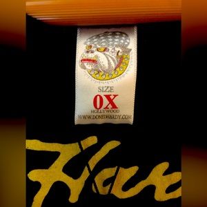 Ed Hardy Tops | Mermaid Tee | Color: Black/Purple | Size: 0X. New with tags